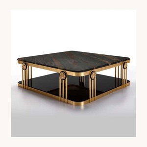 Modern Luxury Marble And Metal <b>Coffee</b> <b>Table</b> Stylish Customized New Arrival Elegant Designer Furniture <b>Coffee</b> <b>Table</b> - Product Image 6
