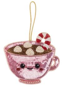 Breloques de sac brodées à la main en perles de rocaille pour femmes – Accessoires élégants en perles de rocaille - Product Image 5