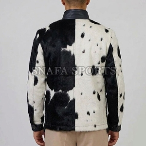High Street Style <b>Men</b> Cowhide Leather <b>Jacket</b> Real Genuine Leather Bomber Style Winter Outerwear Solid <b>Jacket</b> - Product Image 2