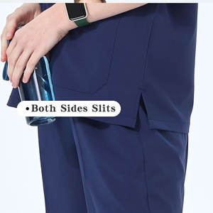 Tenues Médicales Extensibles Personnalisées de Haute Qualité pour Infirmiers, Médecins, Vétérinaires et Chirurgiens (Ensemble Unisexe) - Product Image 5