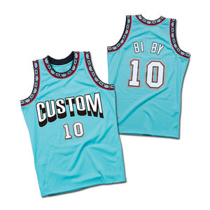 ชุดบาสเก็ตบอลทีมแบบกำหนดเองได้ พร้อมบริการพิมพ์ลายแบบ Sublimation ดีไซน์เสื้อกีฬาบาสเก็ตบอลทรงหลวม - Product Image 5