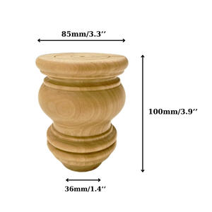 Solid Wood Furniture Legs, Decorative <b>Sofa</b> Cabinet Table Legs, Natural Wood Durable Replacement Parts for Home Furniture - Product Image 5