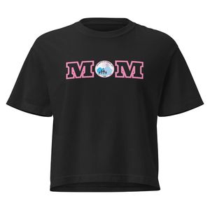 เสื้อยืดทรงบ็อกซี่แขนสั้นคอกลมโอเวอร์ไซส์ผ้าฝ้ายพรีเมียมสำหรับผู้หญิง ยี่ห้อ JJ MOM สไตล์ลำลอง สตรีทแวร์ รับผลิตตามสั่ง ขายส่ง - Product Image 1
