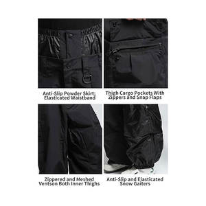 Pantalones de Esquí para Hombre y Mujer, Pantalones de Snowboard Súper Holgados, Pantalones Deportivos de Invierno para la Nieve, Aislantes, Impermeables y Resistentes al Viento - Product Image 5
