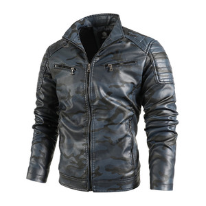 Chaqueta de Cuero para Hombre, Manga Larga, Estilo Clásico, para Todas las Estaciones, Resistente al Viento, Impermeable, Ignífuga, Negra, Roja, Marrón, Amarilla - Product Image 2