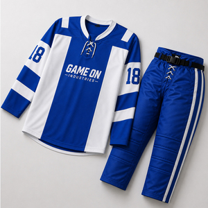 OEM ODM Service Durable Personalized Design Sublimated Team Wear Breathable Wholesale Rate Custom Ice Hockey Uniform Sets - Product Image 1