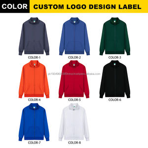 Quatre saisons fermeture éclair revers col zip cou pull décontracté solide fermeture éclair sweat à capuche coréen ample Couple à capuche veste manteau - Product Image 2