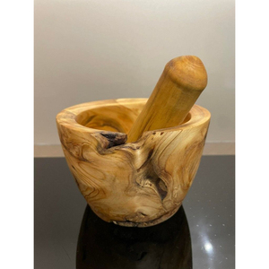 Premium Wood Mortar and Pestle Set Eco-Friendly Wooden Spice <b>Grinder</b> <b>Herb</b> Crusher for Kitchen Garlic & Ginger Masher Bowl - Product Image 5