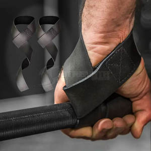 Correas de levantamiento de cuero duraderas para entrenamiento de fuerza y desarrollo muscular - Product Image 3