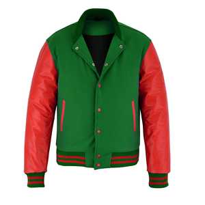 Chaqueta de invierno para hombre, estilo casual y urbano, 100% lana y cuero, chaqueta varsity para hombre, chaquetas de calidad. - Product Image 2