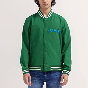 Chaqueta Varsity de Alta Calidad para Hombre, Logotipo Personalizado Bordado, Venta al Por Mayor OEM, Invierno, Algodón y Felpa, Unisex, Tallas Grandes, Mangas Largas - Product Image 2