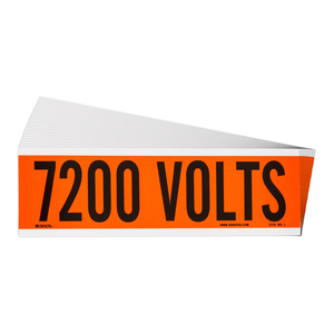 Étiquettes autocollantes Brady 7200 Volt pour l'identification électrique intérieure et extérieure - Product Image 1