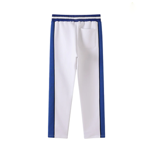 Ensemble de survêtement Zeta White décontracté en polaire technique respirant, veste de performance et pantalon de jogging, confort athlétique - Product Image 5