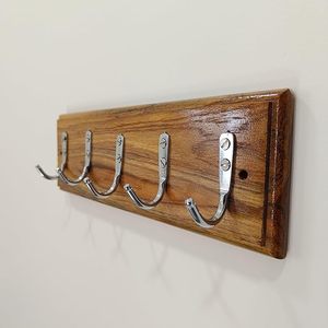Natural Wooden Wall Hanger Wholesale Price Handmade Wall <b>Hooks</b> for Entryway Bedroom <b>Bathroom</b> and Kitchen Use - Product Image 6