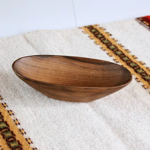 Natural Acacia Wood New Design 2026 Salad Bowl Top Quality Best Selling <b>Utensil</b> Salad Serving Bowl Handmade Home Decorative Item - Product Image 1