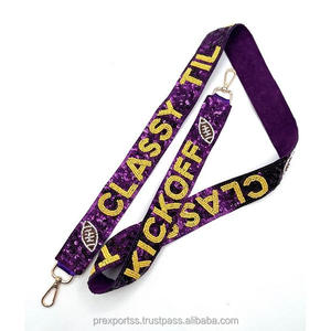 Elegant Sequin Purple <b>Strap</b> Custom Classy Till Kickoff Design Handmade <b>Shoulder</b> Bag Accessory Fashion Beaded Belt - Product Image 1