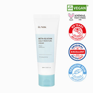 Crème hydratante quotidienne IUNIQ Beta Glucan 60 ml Produit coréen de haute qualité pour peaux sensibles Emballé en tube - Product Image 1