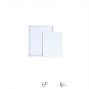 LIENZOS Décoration Moderne pour la Maison Toile encadrée 40x50cm Art Mural Élégant Cadre Peint Blanc 50x40cm Toile 50x40cm pour la Maison - Product Image 2