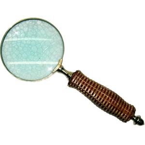 2025 artesanías indias de alta calidad nuevo diseño latón ojo vidrio bronce Color aspecto antiguo Metal Vintage lupa de mano - Product Image 1