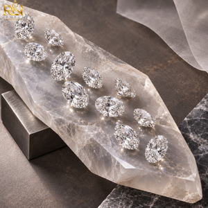 Diamant ovale de 19,50 carats cultivé en laboratoire, couleur DEF |   Coupe excellente, clarté VVS2 VS1 avec scintillation radiante pour bijoux fins - Product Image 3
