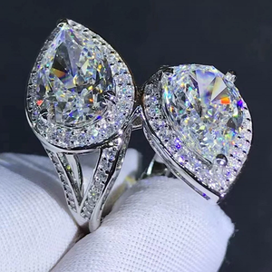 Bague Hip Hop en Argent avec Moissanite VVS Élégante, Bijou de Luxe Premium pour Fiançailles, Mariage, Anniversaire, Célébration, Cadeau - Product Image 5