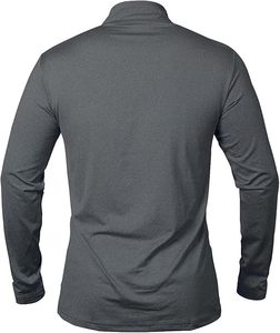 Chemises de sport à manches longues pour hommes, sweat-shirt à demi-zip, hauts de fitness pour le jogging, respirants, compressifs, pour la course à pied - Product Image 3