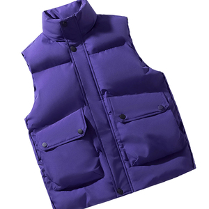 Men Windproof Puffer Vest Winter Sleeveless Jacket Quilted Warm Body <b>Warmer</b> Outdoor Casual Wear OEM Custom Logo Supplier - Product Image 3