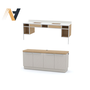 Meubles de chambre d'hôtel modernes à fixation murale pour la rénovation de la chambre d'hôtes, hôtel standard en chaîne - Product Image 1