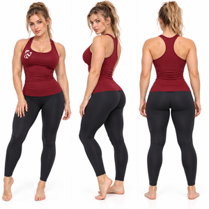 Regal Three <b>Women</b> Compression Tank Top Racerback Gym Fitness <b>Shirt</b> <b>Sleeveless</b> Base Layer Polyester Top <b>Women</b> Workout Singlet Top - Product Image 5