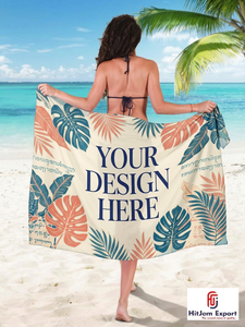 Pareo Hawaiano Personalizado con Estampado Polinesio, Ligero, para Playa, Ropa de Resort Tropical, Fabricante de Ropa OEM ODM - Product Image 5