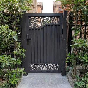 <span class=keywords><strong>Portail</strong></span> de sécurité motorisé moderne en aluminium <span class=keywords><strong>à</strong></span> double <span class=keywords><strong>battant</strong></span> pour entrée principale de villa, personnalisé et automatisé - Product Image 4