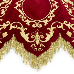 Bandera Hecha a Mano de Alta Calidad con Base de Terciopelo Suave Premium y Bordado Dorado de Alta Densidad, Diseño Personalizado - Product Image 5