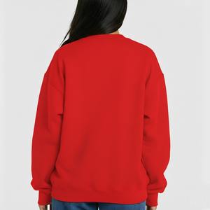 เสื้อฮู้ดออกกำลังกายผู้หญิง คอตั้งสีแดง ดีไซน์พิเศษ แขนจั๊มพ์ แต่งโลโก้ด้านหน้า ผ้าฝ้าย 100% - Product Image 2