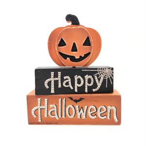 Adorno Colgante de Madera de Calabaza de Halloween al por Mayor, Letrero Festivo 'Boo' Redondo con Borde a Cuadros para Decoración Interior y Exterior - Product Image 3