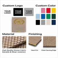 Étiquettes tissées personnalisées avec logo, à coudre, pour vêtements, habits, accessoires et sacs