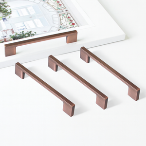 Contemporary Minimalist Zinc Alloy <b>Cabinet</b> Handle Brushed <b>Gold</b> Drawer Pull for Kitchen Bathroom Wardrobe Dresser Furniture - Product Image 2