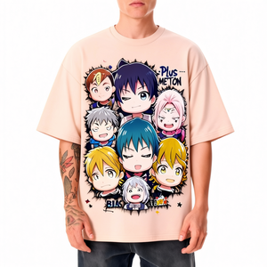 T-shirt décontracté pour homme en coton 100% personnalisé, surdimensionné, avec impression 3D en relief, motif lettres, taille plus BD - Product Image 3