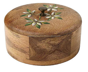 Bol de service à salade et fruits en bois d'acacia antique vaisselle écologique en bois de mouton de dernière conception pour table Falak World Export - Product Image 5