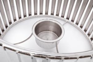 Stainless Steel Chafing Dish Bulk Round Pleated <b>Soup</b> Tureen Catering Buffet Food Warmer with Conical Corrugated Dome Lid - Product Image 4