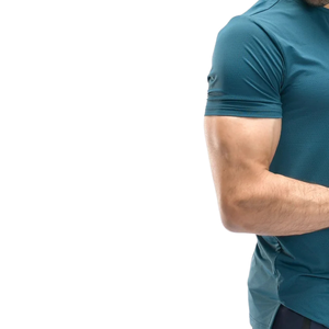 Men's Custom Ocean Aqua Performance <b>TShirt</b> Lightweight QuickDry <b>Polyester</b> Spandex Gym Training Sports Tee OEM Activewear Top - Product Image 5