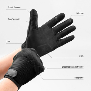 Gants de cyclisme pour hommes et femmes - Équipement de vélo avec bandes réfléchissantes et coussinets antidérapants et amortisseurs pour vélo/VTT/entraînement - Product Image 6