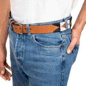 Ceinture en cuir argentin de qualité supérieure, ceinture de sport et de loisirs personnalisée, ceinture polo brodée, ceinture en cuir véritable avec logo personnalisé - Product Image 2