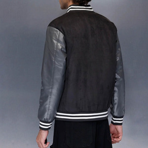 Chaqueta Universitaria Varsity Personalizada de Alta Calidad para Hombre, Bordada, con Mangas de Cuero - Product Image 2