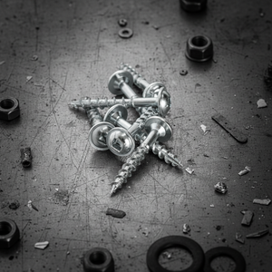 สกรูหัวจมแบบเกลียวหยาบ ขนาดเมตริก/นิ้ว สำหรับงานไม้ แบบเกลียวปล่อยตัวเอง หัวฟิลลิปส์/โพซิไดรฟ์ ชุบสังกะสี/นิกเกิล เหล็กกล้าคาร์บอน/สแตนเลส เกลียวหยาบ - Product Image 1