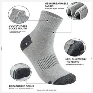 Calcetines Deportivos de Compresión para Hombre, Absorbentes de Sudor, Impermeables, Cálidos, Diseño de Tubo Medio para Gimnasio y Uso al Aire Libre, para Todas las Estaciones - Product Image 2