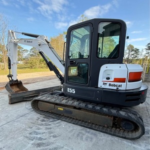 รถขุดขนาดเล็ก Bobcat E55 ขนาด 5.5 ตัน แบบตีนตะขาบ เครื่องยนต์ Kubota ทรงพลัง อุปกรณ์เคลื่อนย้ายดินมือสอง ส่งออกตลาดต่างประเทศทั่วโลก - Product Image 6