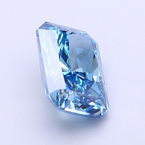 Diamant CVD bleu vif taille Radiant, pureté VS1, finition excellente, pierre libre certifiée, qualité de luxe, gemme. - Product Image 4