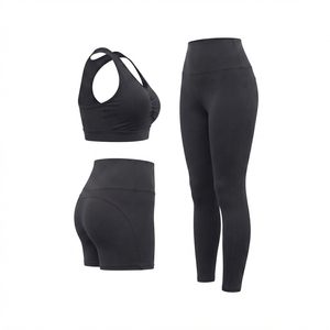 Women's Yoga Suit Beautiful Back High Waist Trousers Combination <b>Seamless</b> Super Elastic Ideal Gym <b>Clothing</b> Breathable Outfit - Product Image 4