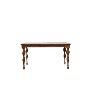 โต๊ะรับประทานอาหารแบบเรียบง่ายสำหรับห้องครัวและห้องนั่งเล่นบ้านไม้เนื้อแข็งสไตล์ฝรั่งเศส - Product Image 4