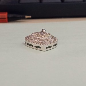 JEWELSPAARK Collier Pendentif Cœur Halo en Diamant Naturel 1,04 Cttw pour Femme, en Argent Sterling Plaqué Or, Sertissage à Griffes Tendance, pour Mariage - Product Image 2